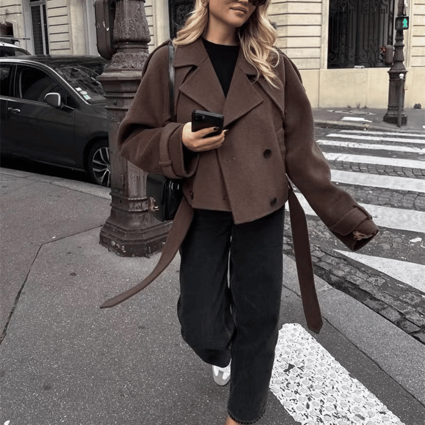 "Victoria" Cropped Trenchcoat