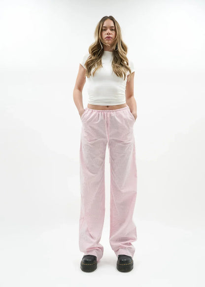 "Hannah" Leinenhose Rosa