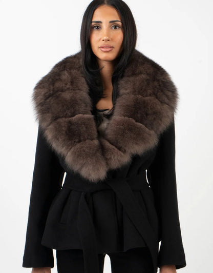 Midnight Espresso Luxe Coat