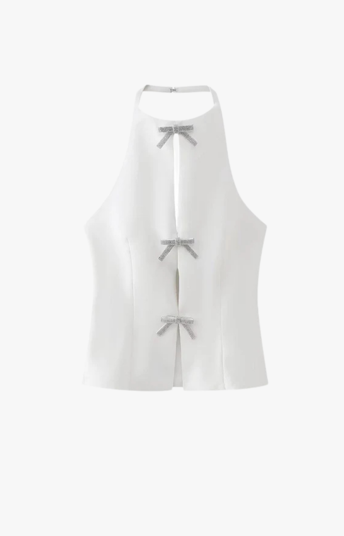 "Glitter" Top mit Schleifen