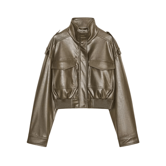 "Cindy" Bomber Lederjacke