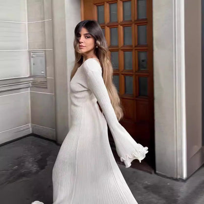 "Belle" Langarm Maxikleid