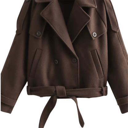 "Victoria" Cropped Trenchcoat