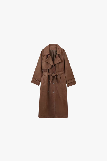 "Lola" Mantel aus Wildleder