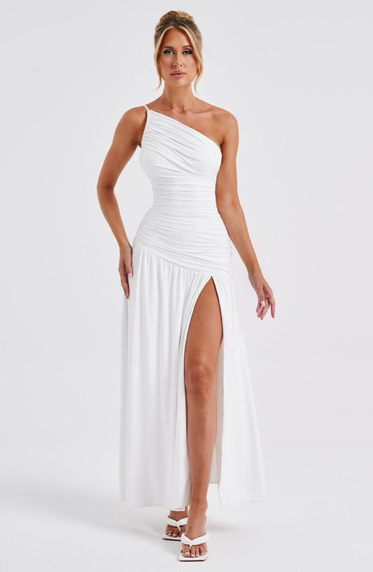 "Brianna" One-Shoulder Maxikleid